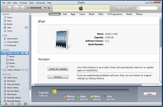download itunes for ipad